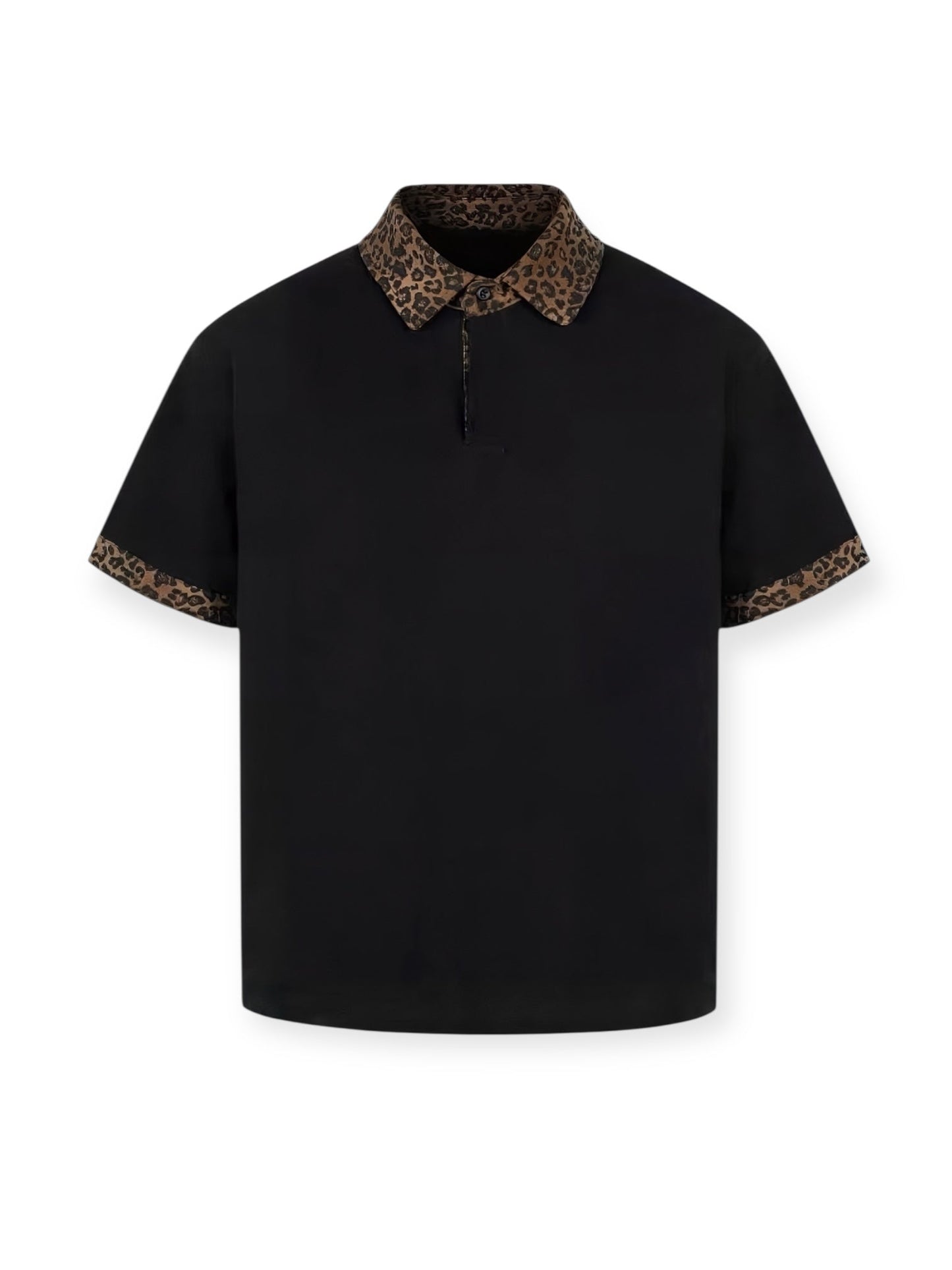 Leopard Trim Polo