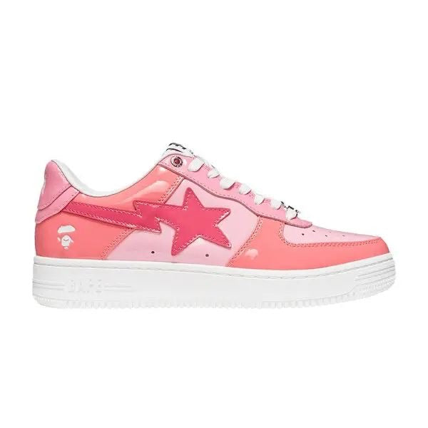 Pink bape shoes