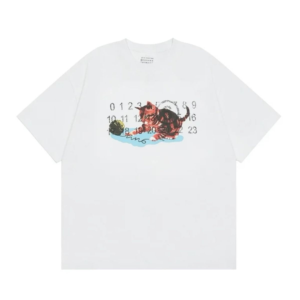 Maison Margiela MM6 Kitten Number Logo T-shirt