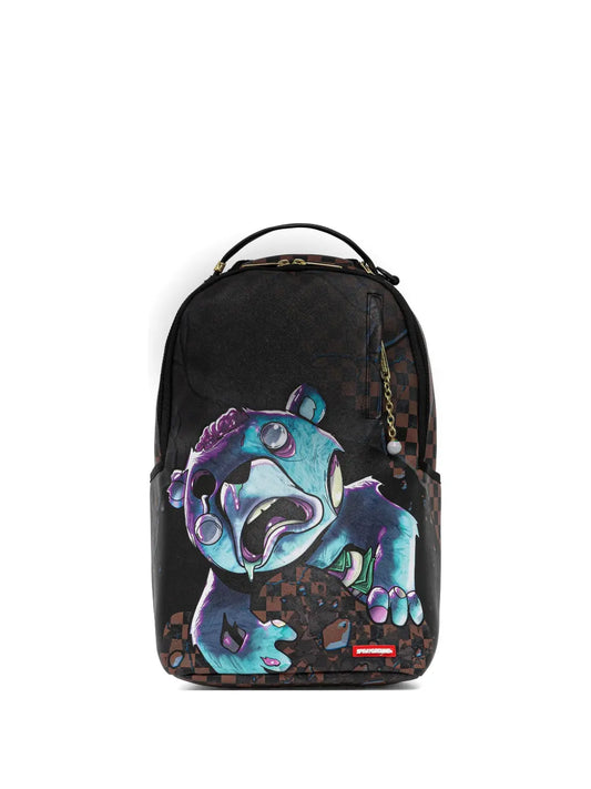 Sprayground checkered bear backpack