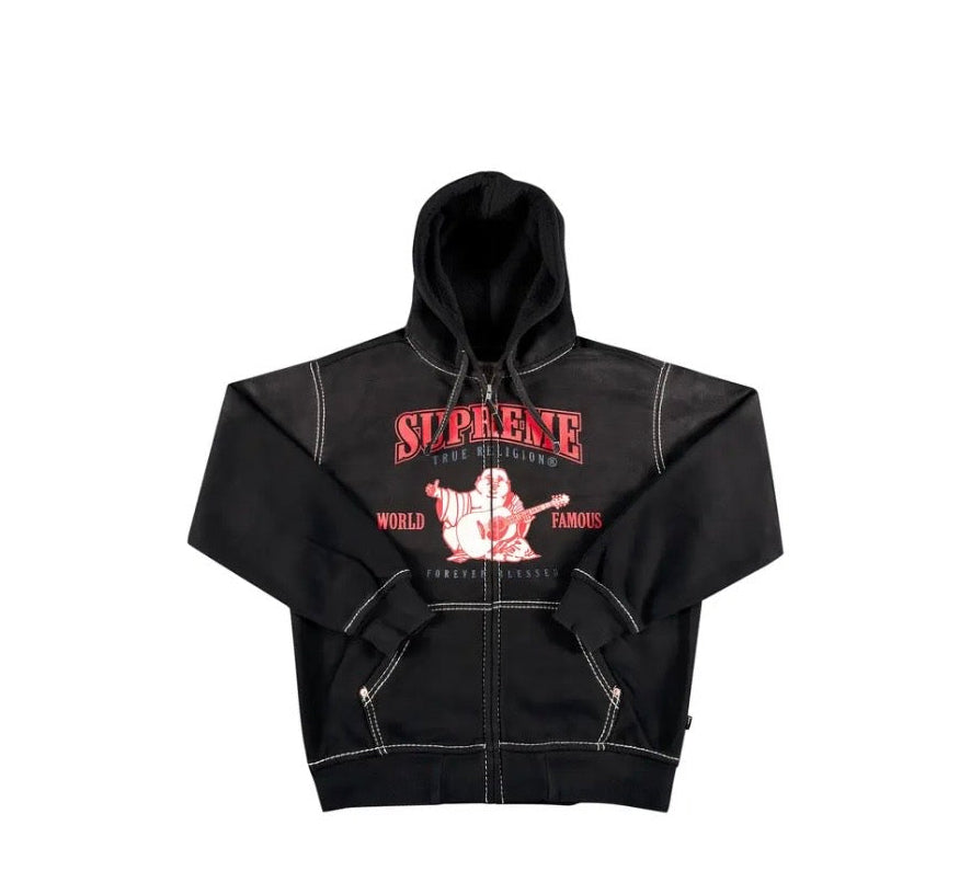 Supreme x True Religion Zip Up Hooded Sweatshirt