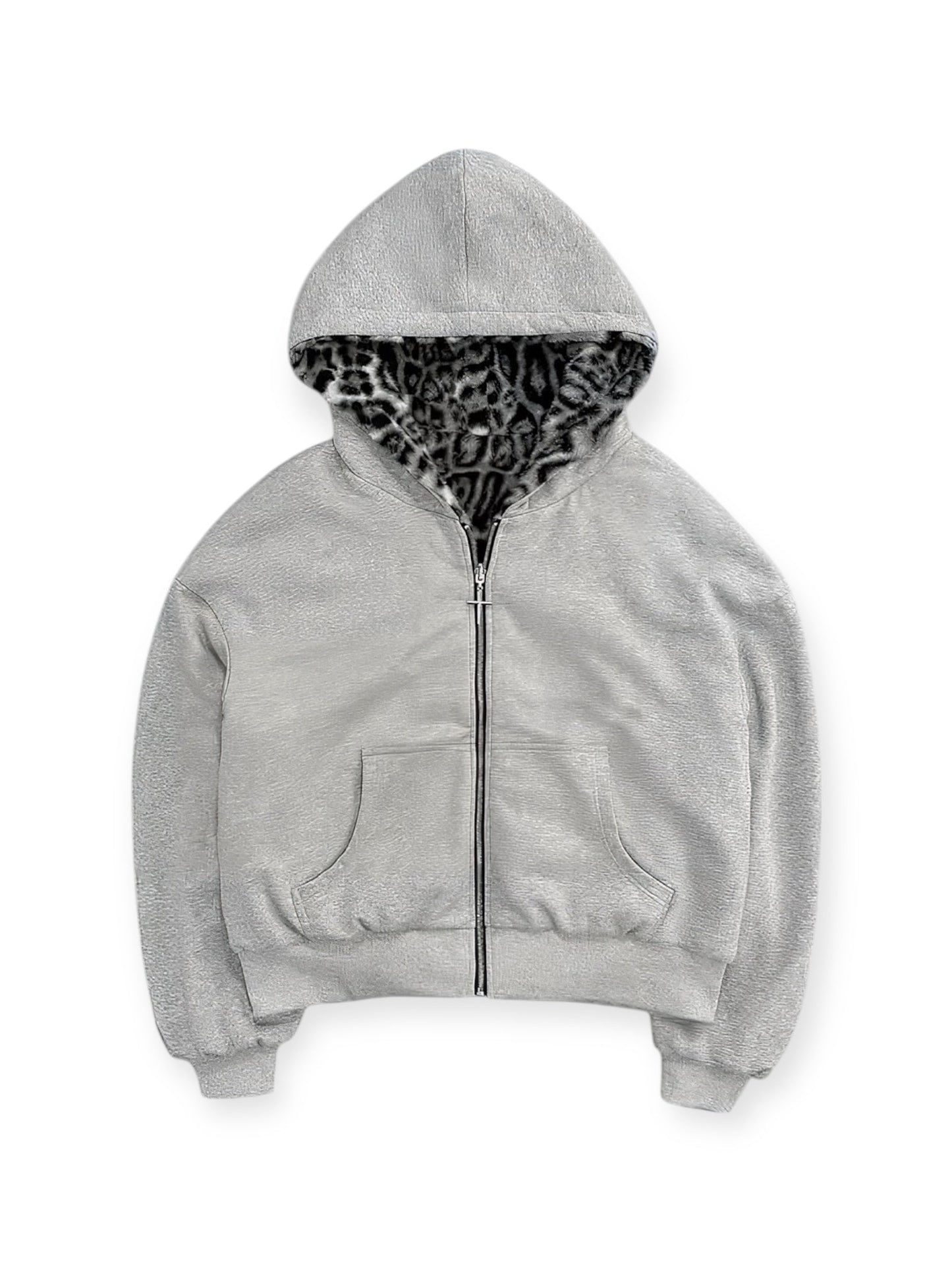 Lepoard Fur Reversible Hoodie