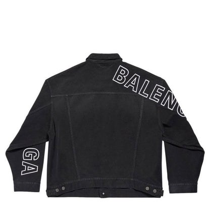 Balenciaga Outline Large Fit Jacket Sunbleached Black