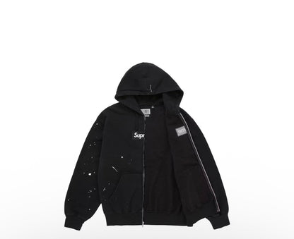Supreme MM6 Maison Margiela Box Logo Zip Up Hooded Sweatshirt