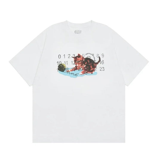 Maison Margiela MM6 Kitten Number Logo T-shirt