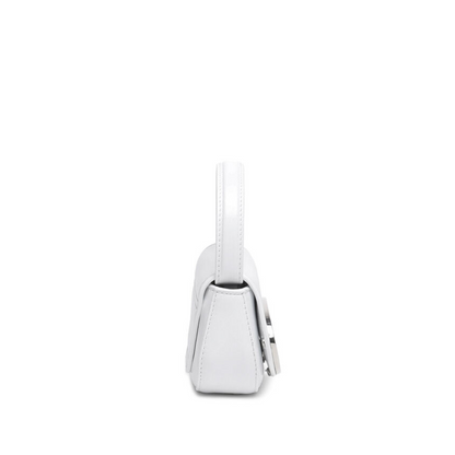 Diesel 1DR XS Mini Bag with D Plaque White