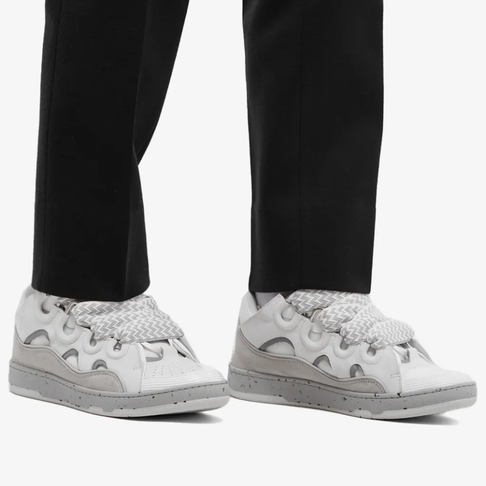 LANVIN CURB SNEAKER GREY/WHITE